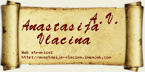 Anastasija Vlačina vizit kartica